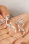 Heliophilia Silver Pendientes de Metal Plateados Resistentes al Deslustre